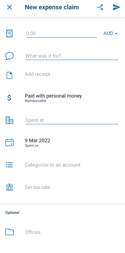 xero me example blank