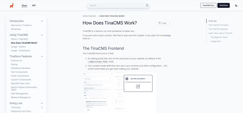 how tinacms works bad example