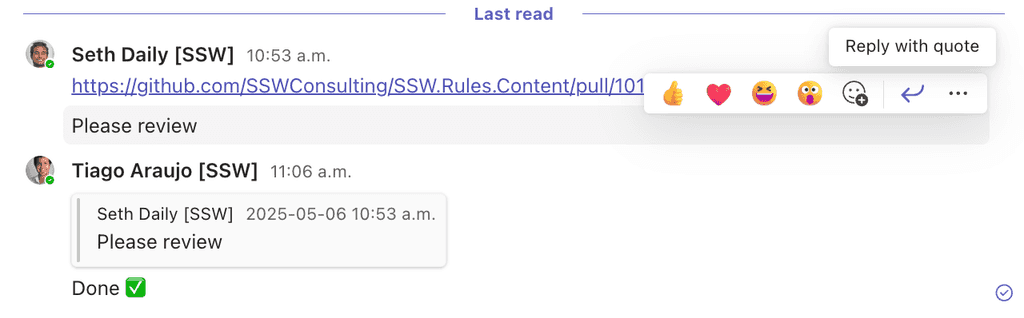im reply example